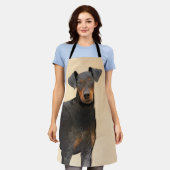 Manchester Terrier schilderij originele dierlijke  Schort (Gedragen)