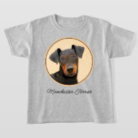 Manchester Terrier schilderij originele dierlijke
