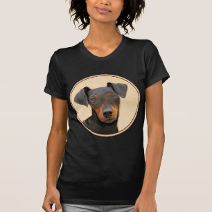 Manchester Terrier schilderij originele dierlijke T-shirt