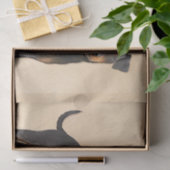 Manchester Terrier schilderij originele dierlijke  Tissuepapier (Geschenk)