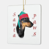 Manchester Terrier Sinterklaas Pootjes Keramisch Ornament (Links)