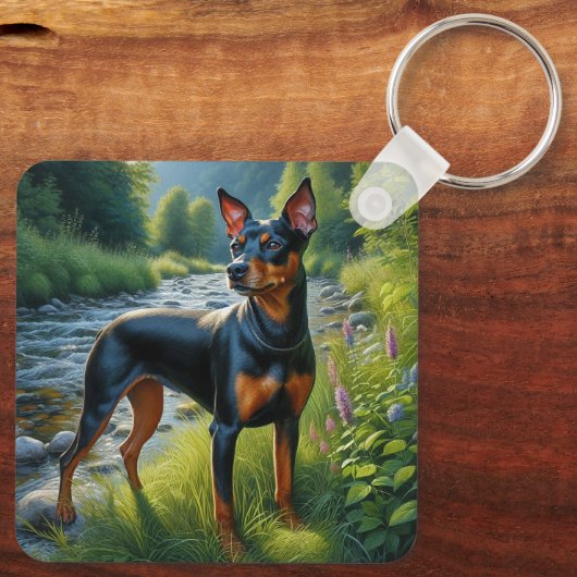 Manchester Terrier Sleutelhanger (Achterkant)