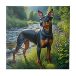 Manchester Terrier Tegeltje