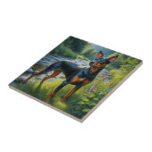 Manchester Terrier Tegeltje (Zijkant)