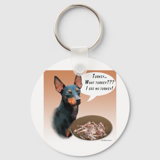 Manchester Terrier Turkije Sleutelhanger (Voorkant)
