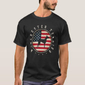 Manchester Terrier Usa Flag 4 juli Dog mama Dad T-shirt (Voorkant)