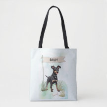 Manchester Terrier-waterverfsaus Persoonlijke Hond