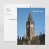 Manchester Town Hall Briefkaart (Voorkant / Achterkant)