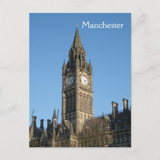 Manchester Town Hall Briefkaart (Voorkant)