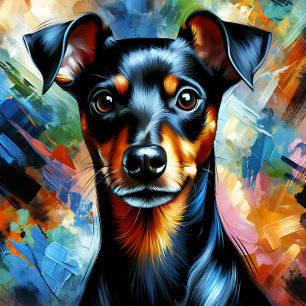 Manchester Toy Terrier Hond Acrylprint Kleurrijk Legpuzzel