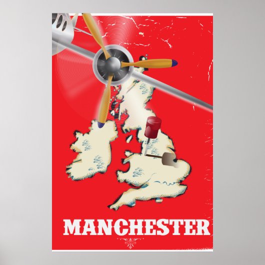  Manchester Travel Poster (Voorkant)