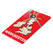  Manchester Travel Poster Magneet (Linkerzijde)