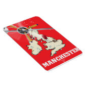  Manchester Travel Poster Magneet (Rechterzijde)