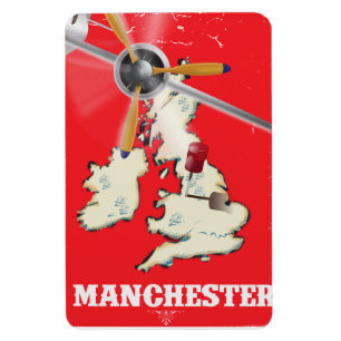  Manchester Travel Poster Magneet