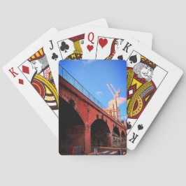 Manchester treinbrug pokerkaarten