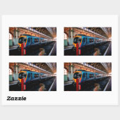 Manchester treinstation rechthoekige sticker (Vel)