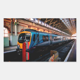 Manchester treinstation rechthoekige sticker