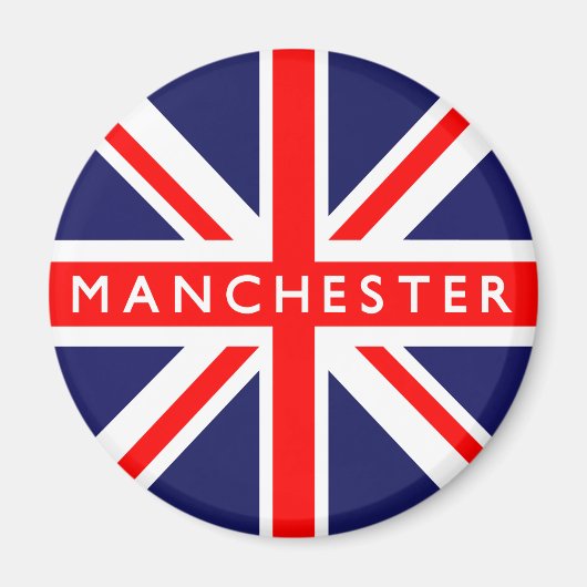 Manchester UK Flag Magneet (Voorkant)