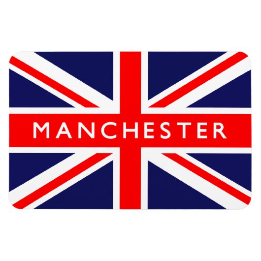 Manchester UK Flag Magneet (Horizontaal)