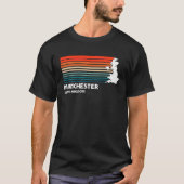 Manchester UK Retro Stijl Graphic T-shirt (Voorkant)