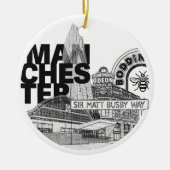 Manchester United Christmas Bauble Keramisch Ornament (Voorkant)
