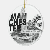Manchester United Christmas Bauble Keramisch Ornament (Links)