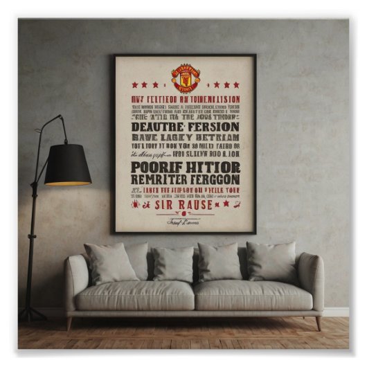 Manchester United Foto Afdruk (Voorkant)