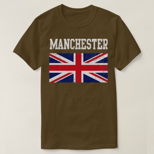 Manchester United Kingdom Flag England Union Jack T-shirt (Design voorkant)