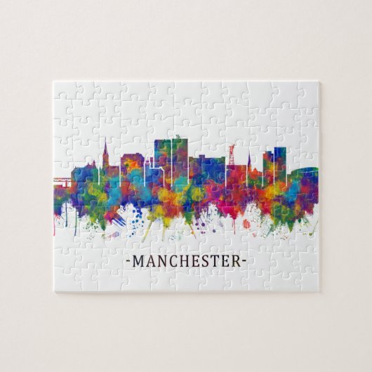 Manchester USA Skyline Legpuzzel (Horizontaal)