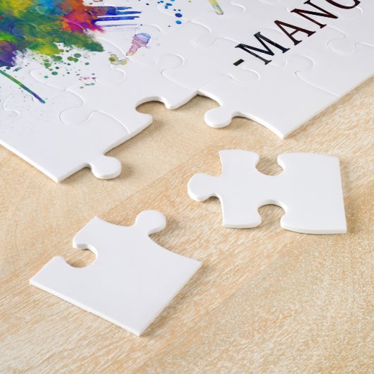 Manchester USA Skyline Legpuzzel (Zijkant)