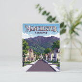 Manchester Verenigde Staten Briefkaart (Staand voorkant)