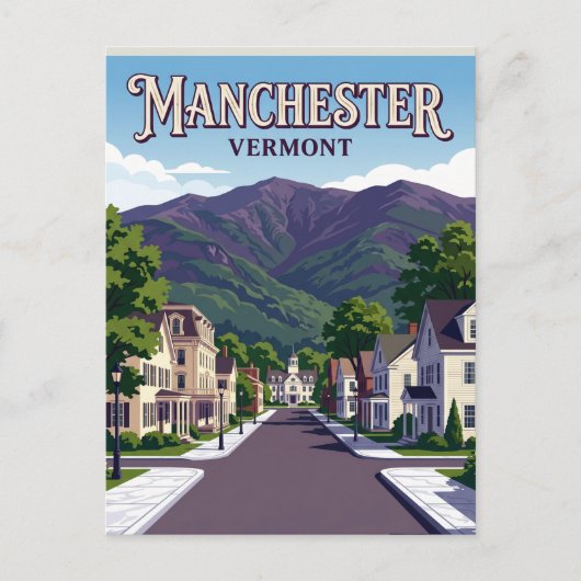Manchester Verenigde Staten Briefkaart (Voorkant)