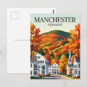 Manchester Vermont Briefkaart (Voorkant / Achterkant)