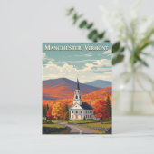 Manchester Vermont Travel Briefkaart (Staand voorkant)