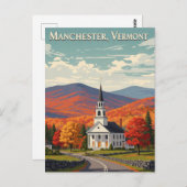 Manchester Vermont Travel Briefkaart (Voorkant / Achterkant)