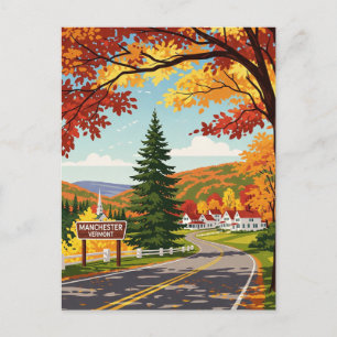 Manchester Vermont Travel Briefkaart