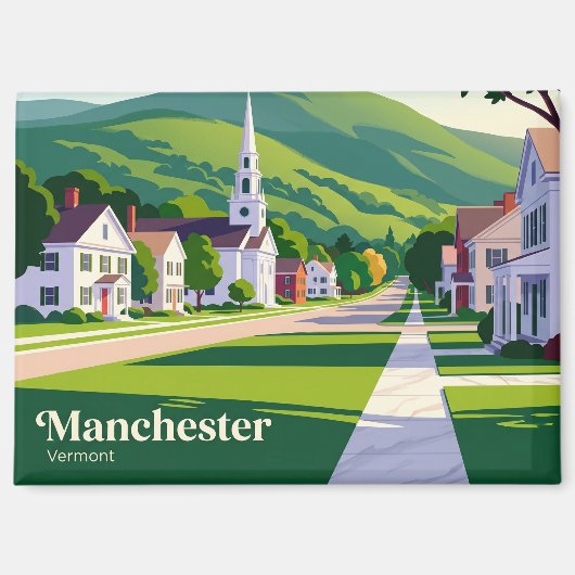 Manchester, Vermont Vermont Magneet (Voorkant)