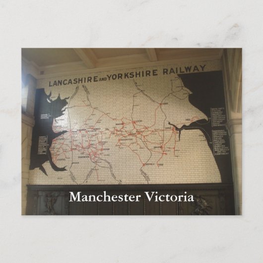 Manchester Victoria Briefkaart (Voorkant)
