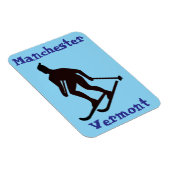 Manchester, VT (Vermont Apres ski stad) Magneet (Rechterzijde)