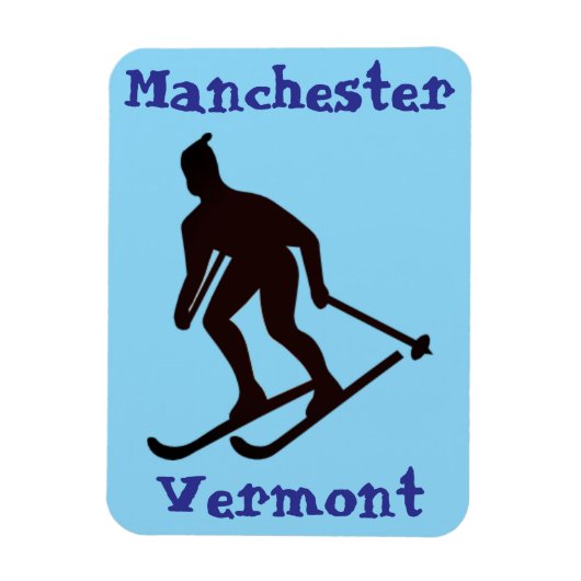 Manchester, VT (Vermont Apres ski stad) Magneet (Verticaal)