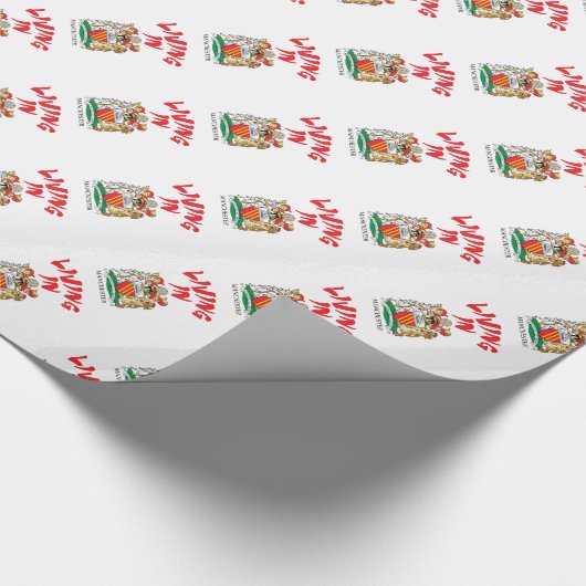 Manchester wapen cadeaupapier (Hoek)