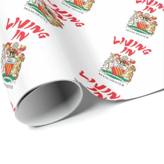 Manchester wapen cadeaupapier (Rol Hoek)