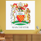 Manchester wapen canvas afdruk (Insitu (Woonkamer))