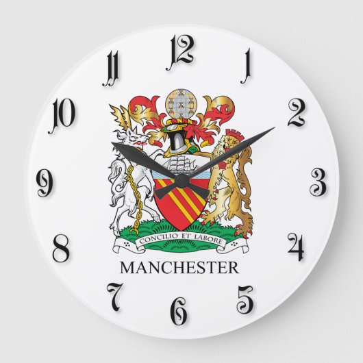 Manchester wapen grote klok (Voorkant)