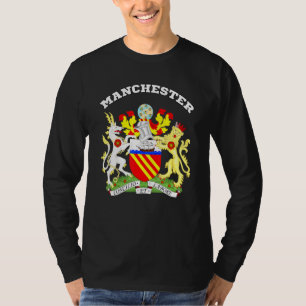 Manchester Wapen Souvenir Vlag Engeland T-shirt