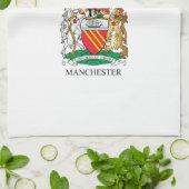 Manchester wapen theedoek (Gevouwen)