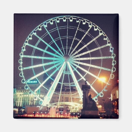 Manchester Wheel Magnet (Voorkant)