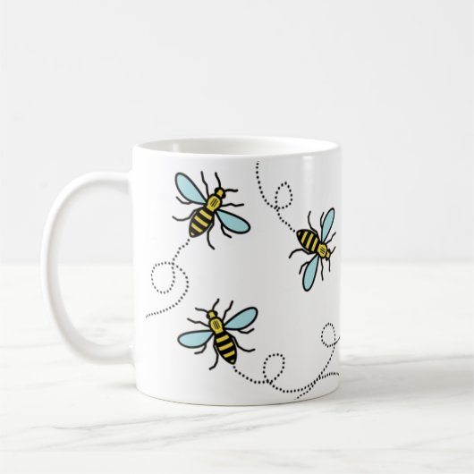 Manchester Worker Bee Classic White Mok (Links)