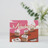 Manchestercartoonreisposter, Engeland Briefkaart (Staand voorkant)