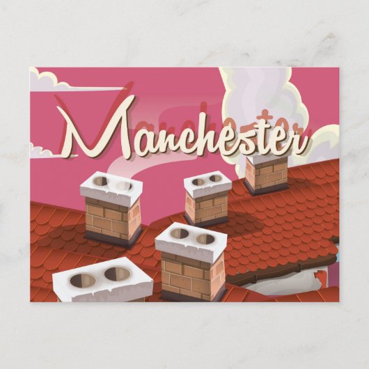 Manchestercartoonreisposter, Engeland Briefkaart (Voorkant)